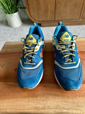 New Balance Men’s 997H Teal & Orange Sneakers